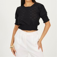 дамски,топове,дамски,потници,brave,soul,top,with,shirred,sleeves,black