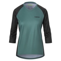 дамска,3/4,фланелка,дамски,топове,облекло,за,колоездене,giro,womens,roust,three,quartermtb,jersey,green,pounce