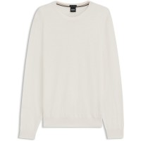 пуловер,мъжки,пуловери,boss,men,s,botto,l,01,black,classic,fit,crew,neck,jumper,open,white,131