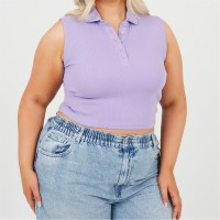 дамски,потник,brave,soul,womens,plus,size,vest,with,collar,and,buttons,violet