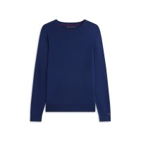 пуловер,мъжки,пуловери,tommy,hilfiger,men,s,crew,neck,jumper,navy,iris