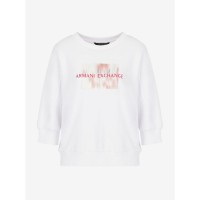 блуза,armani,exchange,crewneck,sweatshirt,white