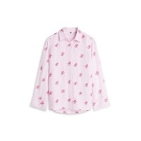 риза,дамски,ризи,tommy,hilfiger,women's,long,sleeve,plain,shirt,rose,petal