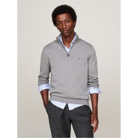 блуза,мъжки,пуловери,tommy,hilfiger,half,zip,sweater,grey,heather