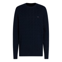 мъжки,пуловери,tommy,hilfiger,classic,cotton,cable,crew,neck,desert,sky