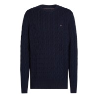 мъжки,пуловери,tommy,hilfiger,classic,cotton,cable,crew,neck,desert,sky,dw5