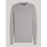 мъжки,пуловери,tommy,hilfiger,classic,cotton,cable,crew,neck,medium,grey,p91