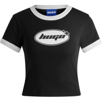 бебешка,тениска,дамски,топове,hugo,baby,ringer,t,shirt,black