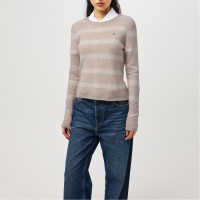 блуза,дамски,плетени,дрехи,tommy,hilfiger,soft,wool,c,nk,ls,sweater,beige,ivory