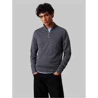 блуза,мъжки,пуловери,calvin,klein,half,zip,sweater,grey,heather