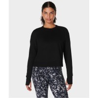 блуза,sweaty,betty,women's,after,class,cropped,sweatshirt,black