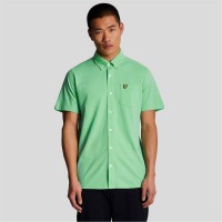риза,с,къс,ръкав,облекла,на,разпродажба,lyle,and,scott,short,sleeve,pique,shirt,green
