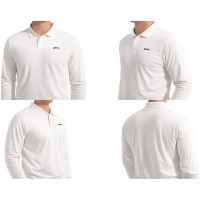 блуза,с,яка,крикет,в,училище,мъжко,облекло,за,крикет,slazenger,men's,long,sleeve,polo,neck,cricket,shirt,cream