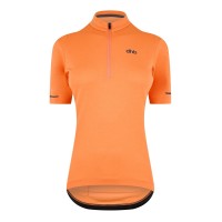 блуза,с,къс,ръкав,дамски,топове,облекло,за,колоездене,dhb,women's,quarter,zip,short,sleeve,jersey,2.0,nectarine