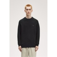пуловер,мъжки,пуловери,fred,perry,lambswool,jumper,black,198