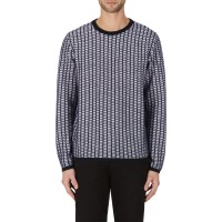 мъжки,пуловери,мъжки,тениски,emporio,armani,emporio,pattern,knit,sn99,navy,blue