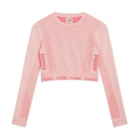 дамска,къса,блуза,разпродажба,puma,дамски,топове,дамски,облекла,размер,puma,evoknit,seamless,ls,crop,top,womens,bridal.rose