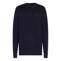 пуловер,мъжки,пуловери,tommy,hilfiger,men's,chunky,cotton,crew,neck,jumper,desert,sky,dw5