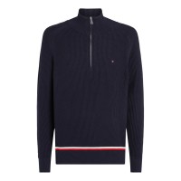 пуловер,мъжки,пуловери,tommy,hilfiger,men's,structure,global,stripe,crew,neck,jumper,desert,sky,dw5