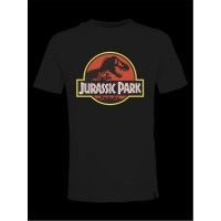 дамски,тениски,дамски,топове,jurassic,park,park,print,t,99,black,logo