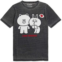 дамски,тениски,дамски,топове,line,friends,print,ts,99,brown,&amp;,cony