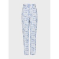 панталони,дамски,чорапогащи,и,клинове,emporio,armani,linen,blend,trousers,multi,colour