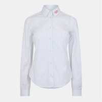риза,дамски,ризи,diesel,women's,long,sleeve,plain,shirt,blue