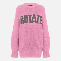 блуза,rotate,birger,christensen,knitted,logo,sweater,lilac