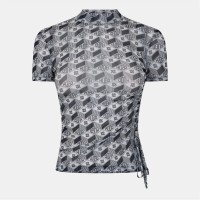 бебешка,фланелка,с,къс,ръкав,дамски,топове,hugo,women's,short,sleeve,slim,fit,baby,tee,open,misc