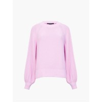 пуловер,дамски,плетени,дрехи,french,connection,women's,lily,cable,sleeve,crew,neck,jumper,bubblegum,pink