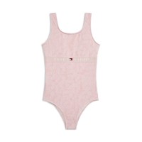 бански,костюм,tommy,hilfiger,kids,scoop,neck,swimsuit,palm,pink,0jw