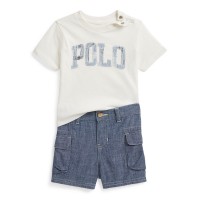 polo,ralph,lauren,unisex,kids,clothing,set,deckwash,white