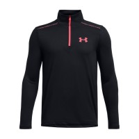 горнище,с,цип,разпродажба,under,armour,детски,тениски,детски,облекла,under,armour,tech,1,4,zip,top,black