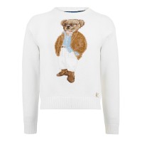дамски,пуловер,дамски,плетени,дрехи,polo,ralph,lauren,women,s,bear,crew,neck,jumper,parchment,cream
