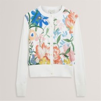 жилетка,дамски,плетени,дрехи,дамски,облекла,размер,ted,baker,ted,baker,printed,button,through,cardigan,ivory