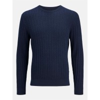мъжки,пуловер,мъжки,пуловери,jack,and,jones,cable,knit,jumper,mens,navy,blazer