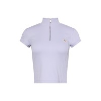 блуза,с,яка,дамски,плетени,дрехи,дамски,топове,calvin,klein,jeans,women's,knitted,short,sleeve,polo,shirt,cosmic,sky