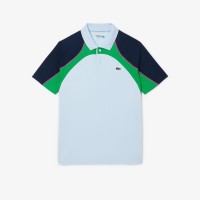 блуза,с,яка,мъжки,тениски,lacoste,ultra,dry,colour,block,tennis,polo,shirt,blue