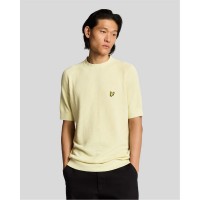 тениска,lyle,and,scott,knitted,t,shirt,beige