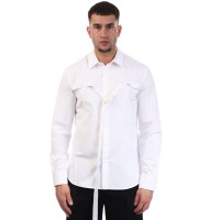 off,white,buckle,up,shirt,white