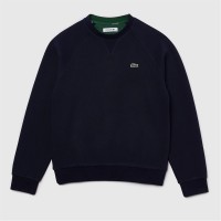 блуза,дамски,горнища,с,качулка,дамски,ежедневни,облекла,lacoste,crewneck,sweatshirt,navy