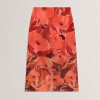 дамска,пола,ted,baker,womens,print,midi,skirt,coral