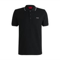блуза,с,яка,мъжки,тениски,hugo,dinoso222,printed,logo,polo,shirt,black