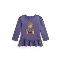 блуза,с,яка,polo,ralph,lauren,polo,ls,bear,tee,in64,summer,purple
