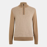 блуза,мъжки,пуловери,boss,men,s,h,dambino,knitwear,crew,neck,jumper,open,beige