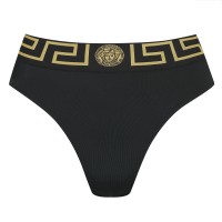 дамски,бански,костюми,versace,icon,women,s,tape,high,rise,chlorine,resistant,bikini,bottoms,blk,gld,a1008