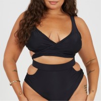 дамски,облекла,размер,brave,soul,plus,size,plunge,bikini,top,with,wrap,around,straps,black