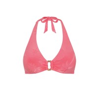 бикини,дамски,бански,костюми,дамско,бельо,chelsea,peers,women's,triangle,bikini,pink,jacquard
