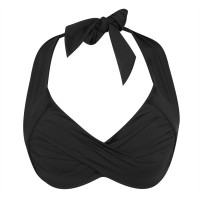 горнище,дамски,бански,костюми,дамско,бельо,seafolly,twist,halter,bikini,top,black