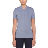 callaway,women,s,tonal,short,sleeve,performance,polo,blue,indigo,htr